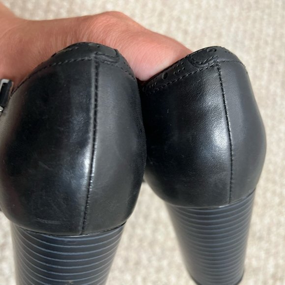 Clarks black heels strappy Mary Jane size 9 - Picture 5 of 10